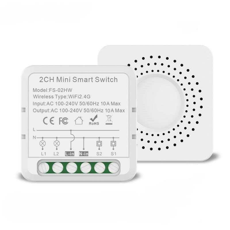 WiFi Bluetooth Smart Light Switch Universal Breaker Timer Smart Life APP  Wireless Remote Control Works with Alexa Google Home