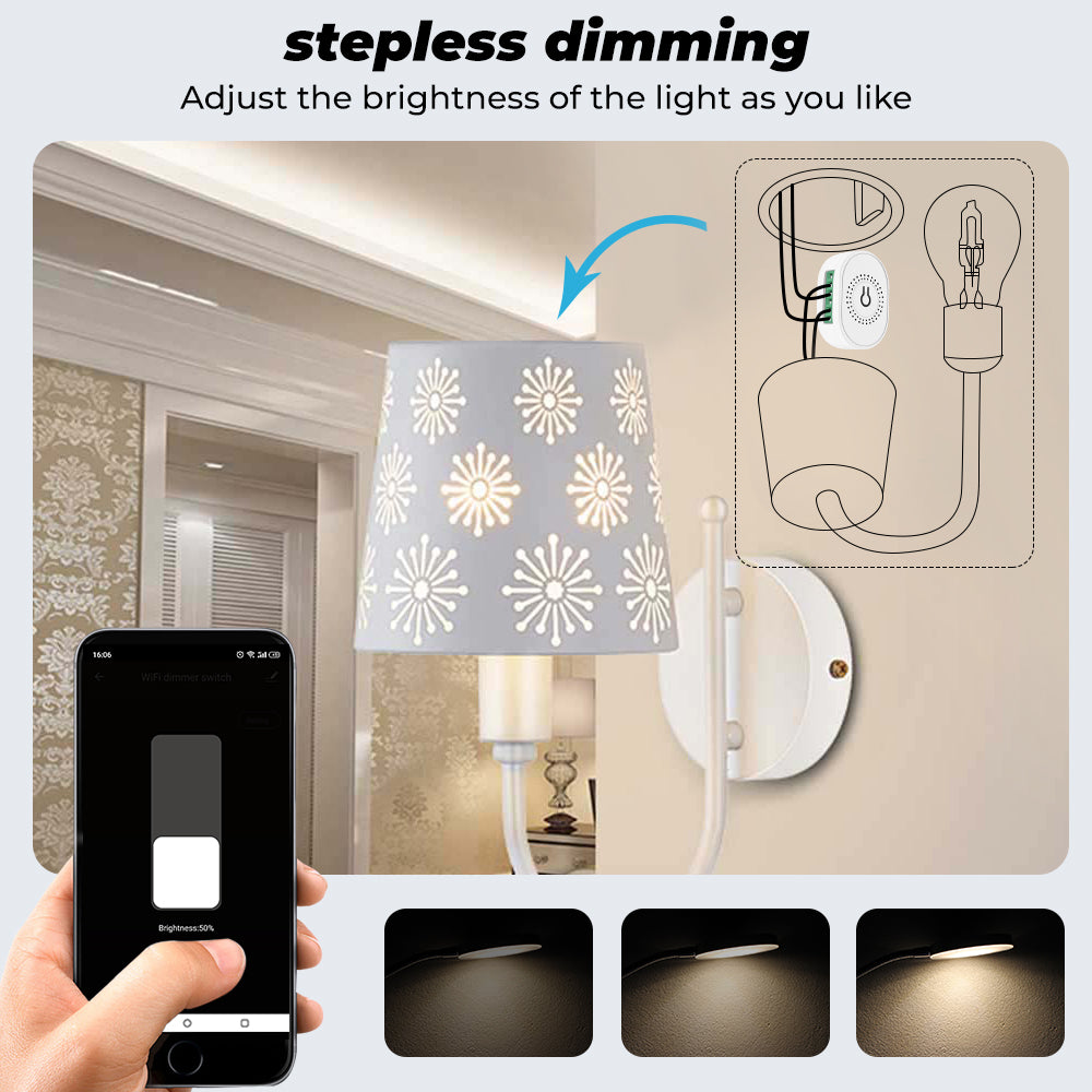 Smart WiFi LED Dimmer Switch Module In-wall in India